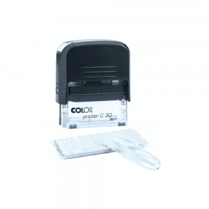 Colop Printer С30/1-Set Compact. 5 стр., 1 касса, 47х18 мм. черный